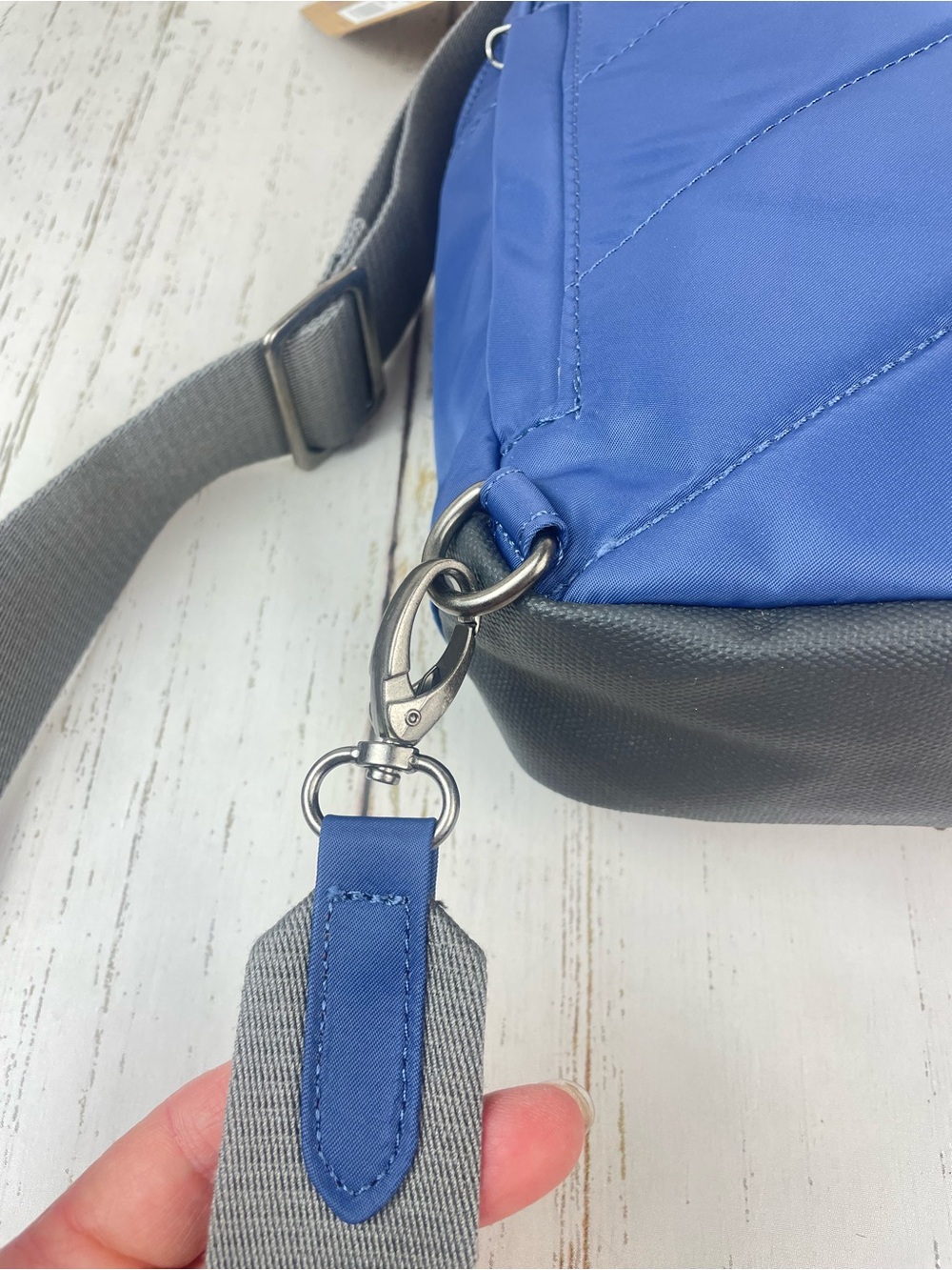 ORI LONDON Willesden Sling Bag *Burnt Blue - Picture 12 of 16